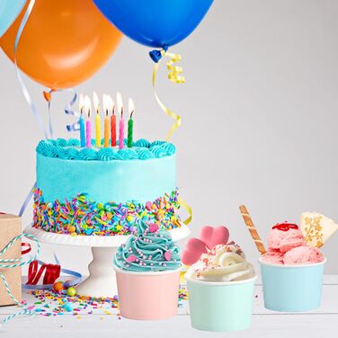 Набір паперові стаканчики для морозива 60 шт. 85 мл ZALAON