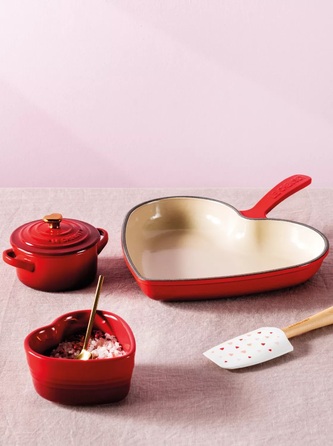 Мини-кокотница с крышкой 0,25 л Heart Le Creuset