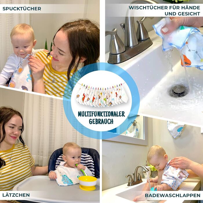 Рушники для дітей з бавовни 18 шт. Omilion