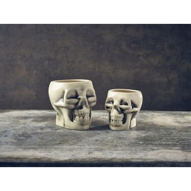 Кружка - череп Тики 400 мл, белая, GenWare