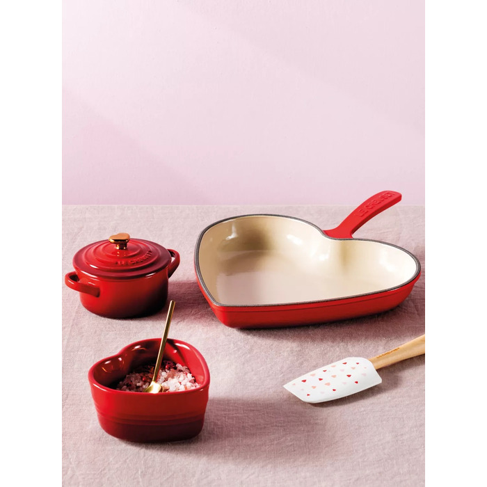 Мини-кокотница с крышкой 0,25 л Heart Le Creuset