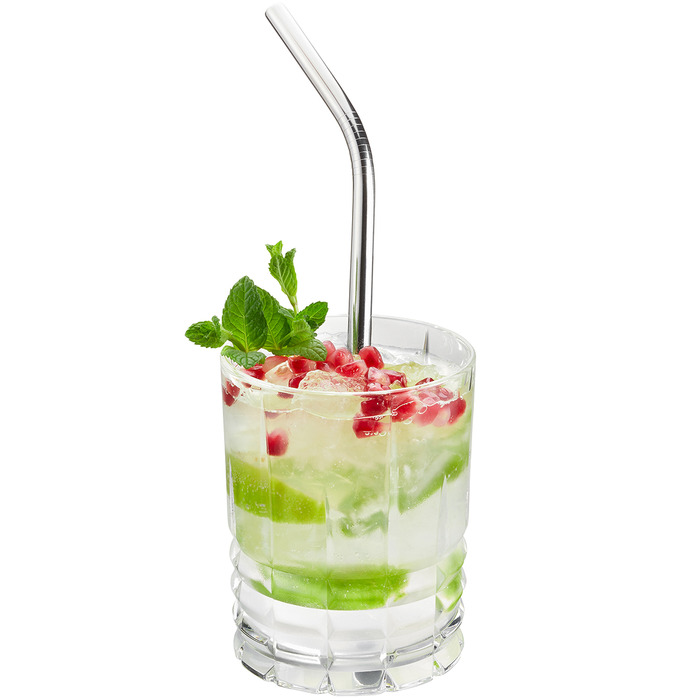 Набір трубочок для коктейлю 23 см, сталеві, 4 предмети Future Gefu