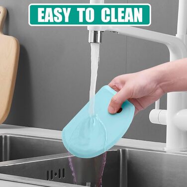 Гнучкий силіконовий скребок для тесту 15,2 х 11 см м'ятно-зелений Lazymi