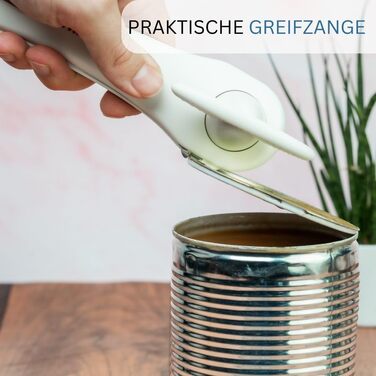 Інструкція з консервного ножа Westmark - безпечний консервний нож з плоскогубцями - велика поворотна ручка для безпечного поводження - нержавіюча сталь/пластик (білий) Klu