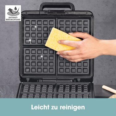 Вафельница на 4 бельгийских вафли, 1200 Вт GOURMETmaxx