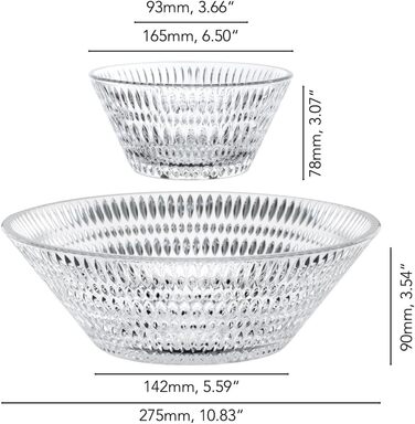 Набір кришталевих салатниць, 3 предмети, Ethno Nachtmann