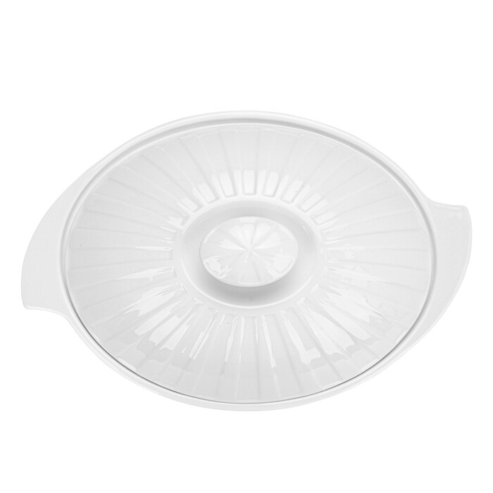 Овальная форма для запекания Fissman 26х20,5х13 см/1,6 л с крышкой фарфоровая цена за шт (14174)