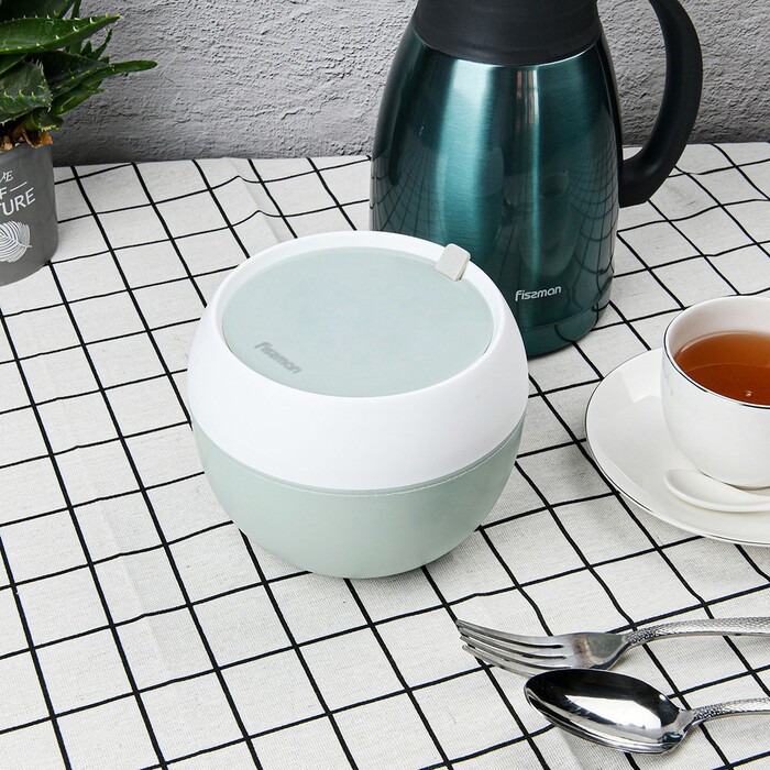 Ланч-бокс с двома відділенням круглий Fissman 15x12 см / 800 мл (6804)