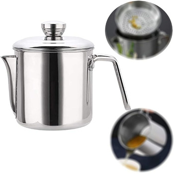Сепаратор для відокремлення жиру 1,3 л з кришкою, нержавіюча сталь YITAIYUAN