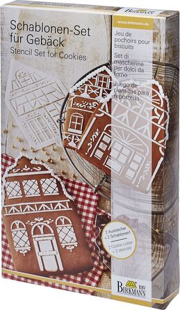 Набір для випічки у вигляді зимового будиночка, 6 предметів, Winterdorf RBV Birkmann