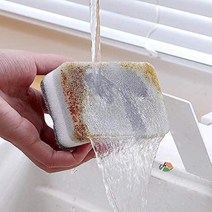 Губка чистящая, набор 10 предметов, серый LATRAT