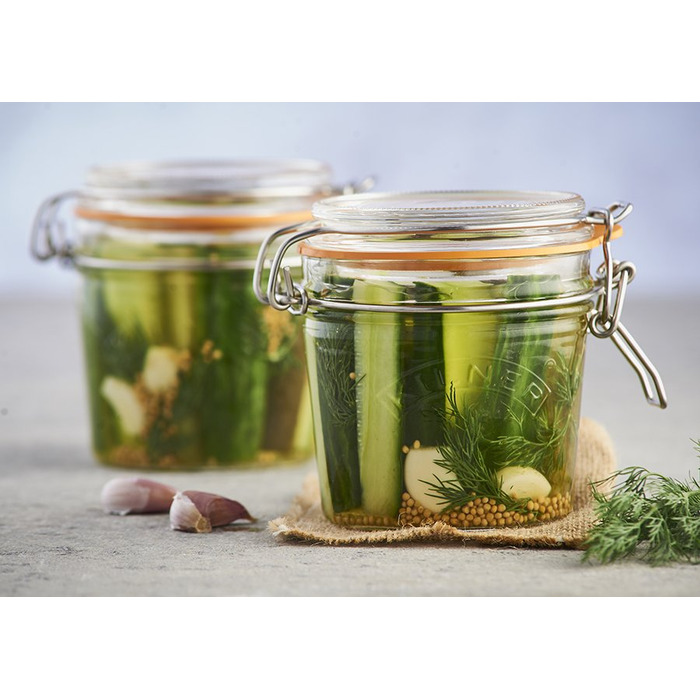 Банка з кришкою на заклепці 350 мл