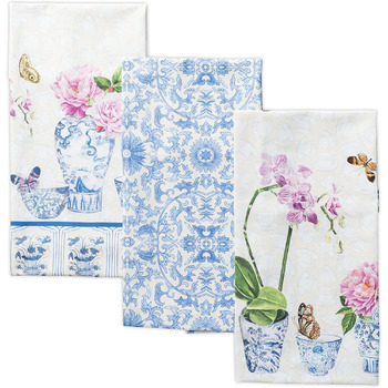 Набір із 3 багатоцільових кухонних рушників Maison d&39 Hermine Rural Christmas, 100 бавовна Барні рушники День подяки/Різдво (50 см x 70 см) (Кантон)