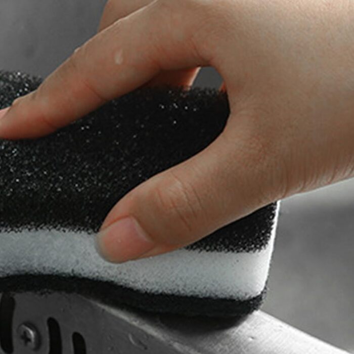 Набір губок для миття посуду 10 шт. 7 х 11 см чорно-білі DOITOOL