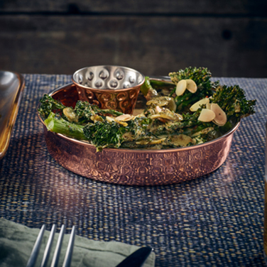 Блюдо глубокое 15 см, медное покрытие, GenWare