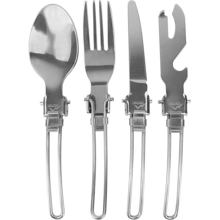 Набір похідного посуду для військових, 5 предметів, чорний Normani