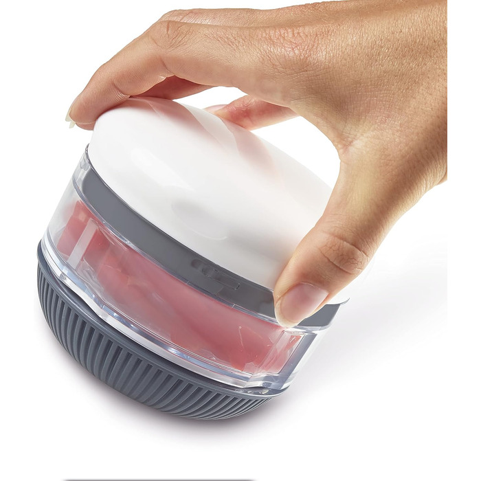 Нарезка овощей Zyliss E910012 Zig Zig Classic, пластик / нержавеющая сталь, белый / красный, ломтерезка лука, овощерезка, универсальный измельчитель, можно мыть в посудомоечной машине, гарантия 5 лет (мини-измельчитель)