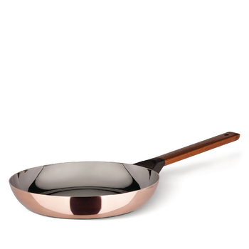 Сковорода 28 см с деревянной ручкой медная Cintura Orione Alessi