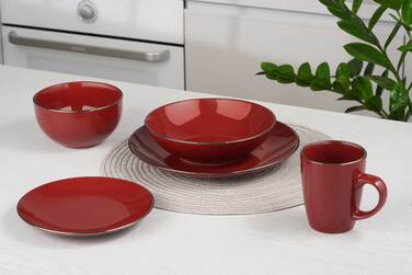 ARDESTO Тарілка обідня Bagheria, 26 см, Sangria, кераміка