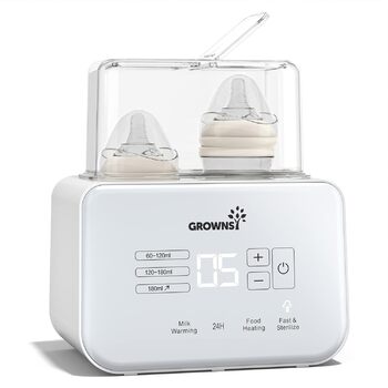 Підігрівач дитячих пляшечок 8 в 1 кремово-білий GROWNSY