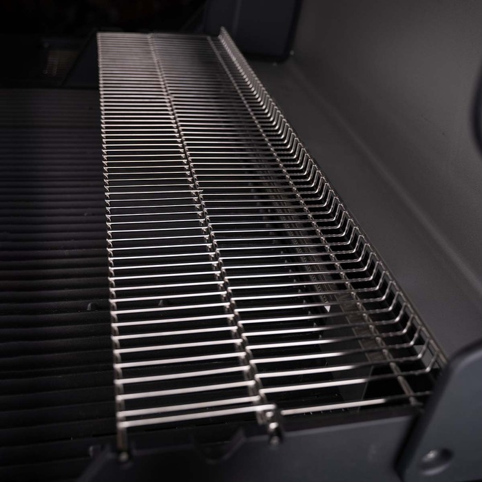 Газовый гриль SANTOS S-418, с боковой и задней горелкой, нержавеющая сталь 900303 Код: 010958