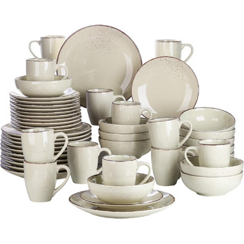 Комбінований набір посуду з кераміки із 48 предметів Navia vancasso