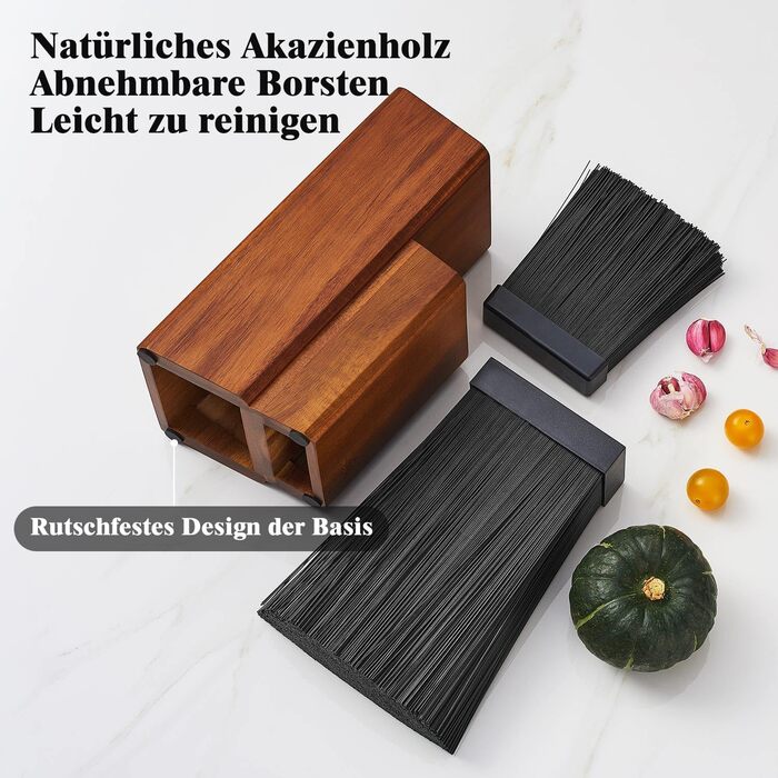 Блок для ножів із деревини акації ENOKING