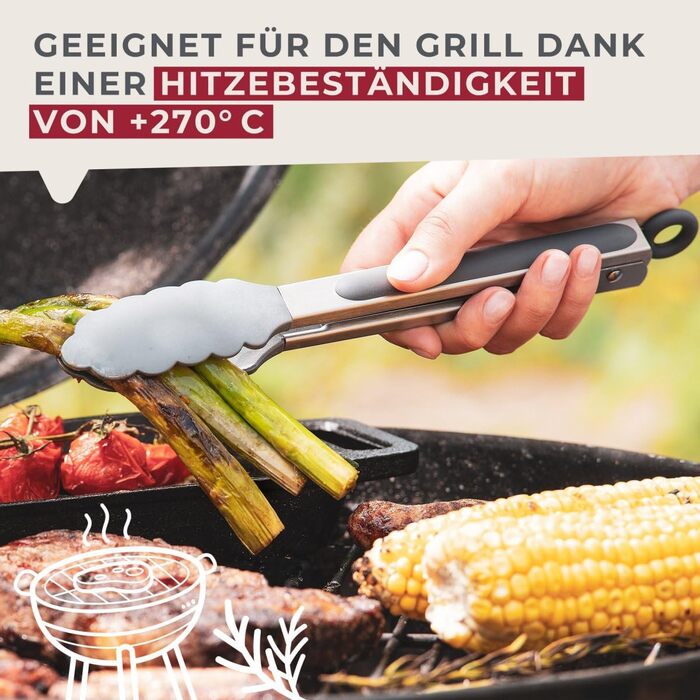 Щипці кухонні багатоцільові 27 см Fackelmann