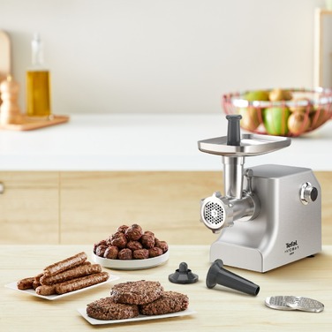 М'ясорубка 8 в 1,  з насадкою для ковбас, 2200 Вт, метал HV10 Tefal