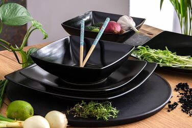 Набір тарілок на 6 персон, 6 тарілок 25x25 см Konsimo