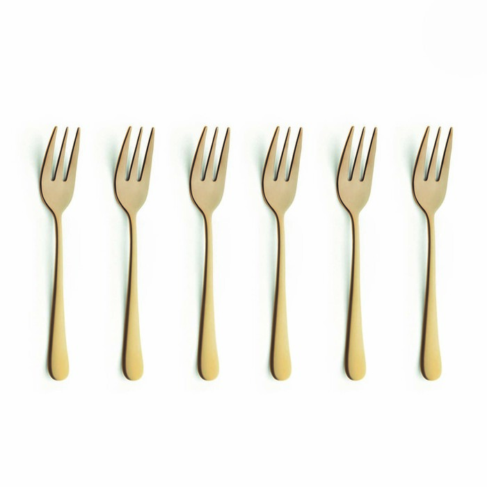 Набір із 6 десертних вилок AUSTIN GOLD Amefa