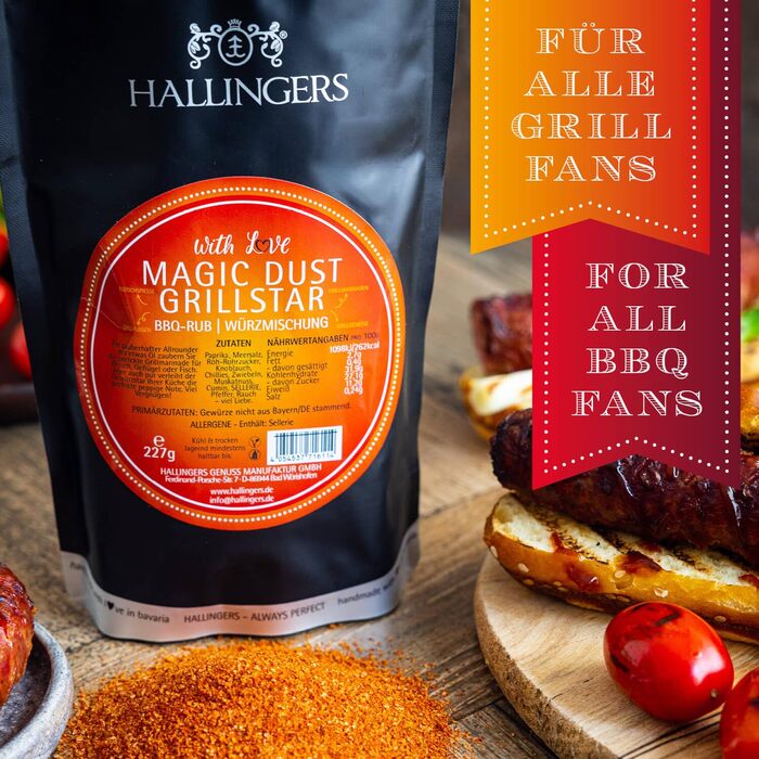 Подарунковий набір спецій ручної роботи, 24 спеції з усього світу (набір) - Літній подарунок та ідеальний подарунок для барбекю Новий дім, вітання, дружба, одужання, Deluxe Selection 24, 24 спеції (73511) (Magic Dust Grills., спеції (71611)), 24 -