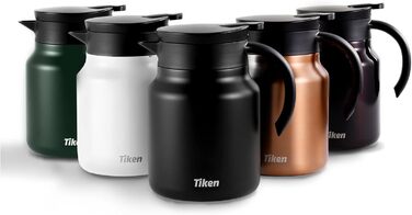 Термоглечик для кави 1 л з нержавіючої сталі, мідний Tiken