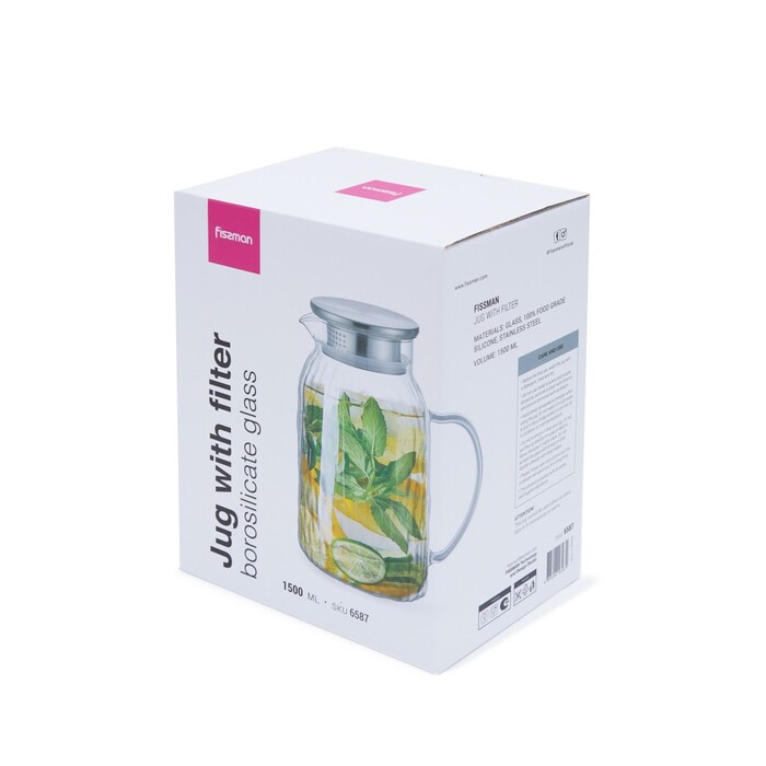 Глечик для холодних та гарячих напоїв з фільтром 1500 мл Fissman