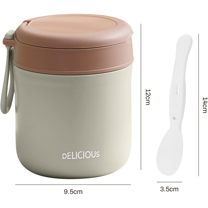 Термоконтейнер 425 мл одношаровий зелений Generic