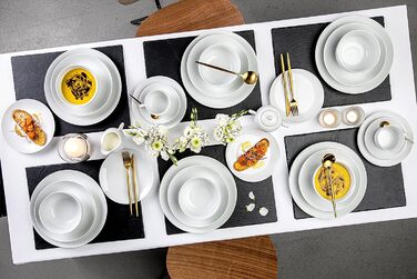 Столовий сервіз, білий, порцеляна 24 шт. на 6 персон Sänger New Port