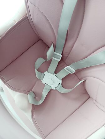 Дитячий стільчик для годування 4 в 1 від 6 місяців з підставкою для ніг рожевий BDW