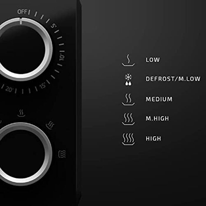 Мікрохвильова піч 1150 Вт, 20 л чорна ProClean 3040 Mirror Cecotec