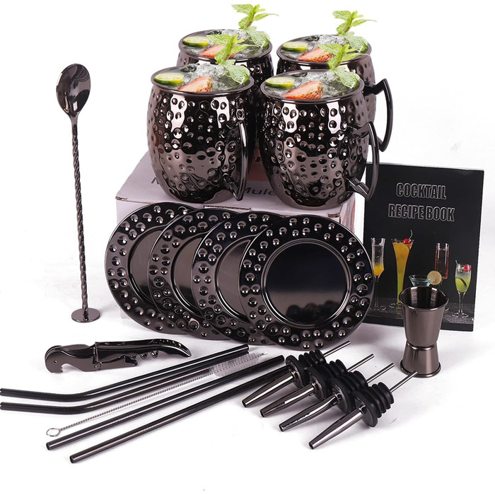 Набір з 4 склянок, винним штопором та винними аксесуарами RERXN