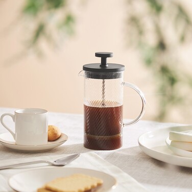 Заварочный чайник Fissman с поршнем 350 мл стеклянная колба (9158)