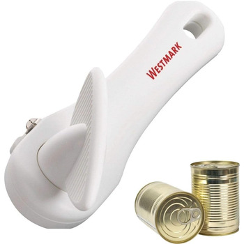 Інструкція з консервного ножа Westmark - безпечний консервний нож з плоскогубцями - велика поворотна ручка для безпечного поводження - нержавіюча сталь/пластик (білий) Klu