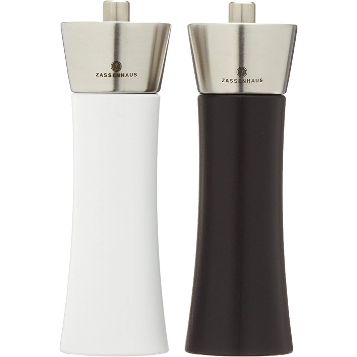 Набор 18 см черно-белый и подставки из фарфора