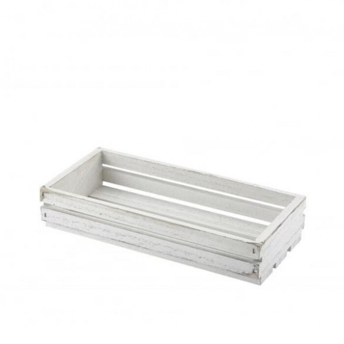 Ящик белый деревянный 25x12x5 см, GenWare