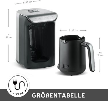 Турецька кавоварка ємність 5 чашок, 535 Вт KARACA