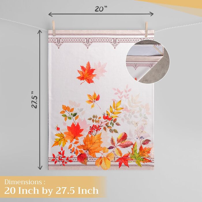 Набір із 3 багатоцільових кухонних рушників Барних рушників День подяки/Різдво (50 см x 70 см) (26 - Amarante, 50 x 70 см (Набір із 3 шт.)), 39 Hermine Noel