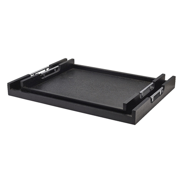 Поднос 65*49 см, деревянный, черный, Solid Black, GenWare