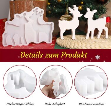 И силіконова форма ялинка форми для лиття ялинки силіконові гіпсові форми для лиття свічок форми для лиття різдвяні силіконові форми ялинка своїми руками (D), 3 шт.