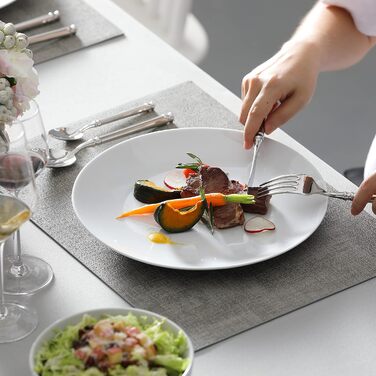 Набір посуду на 6 персон, 24 предмети, білий Amelia MALACASA