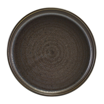 Тарілка презентаційна 14x2 см з низьким вертикальним бортом, Terra Porcelain Black, GenWare