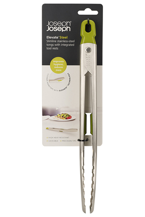 Щипцы кухонные, 3,3 х 5,2 х 30,5 см, зеленые Elevate Steel Joseph Joseph